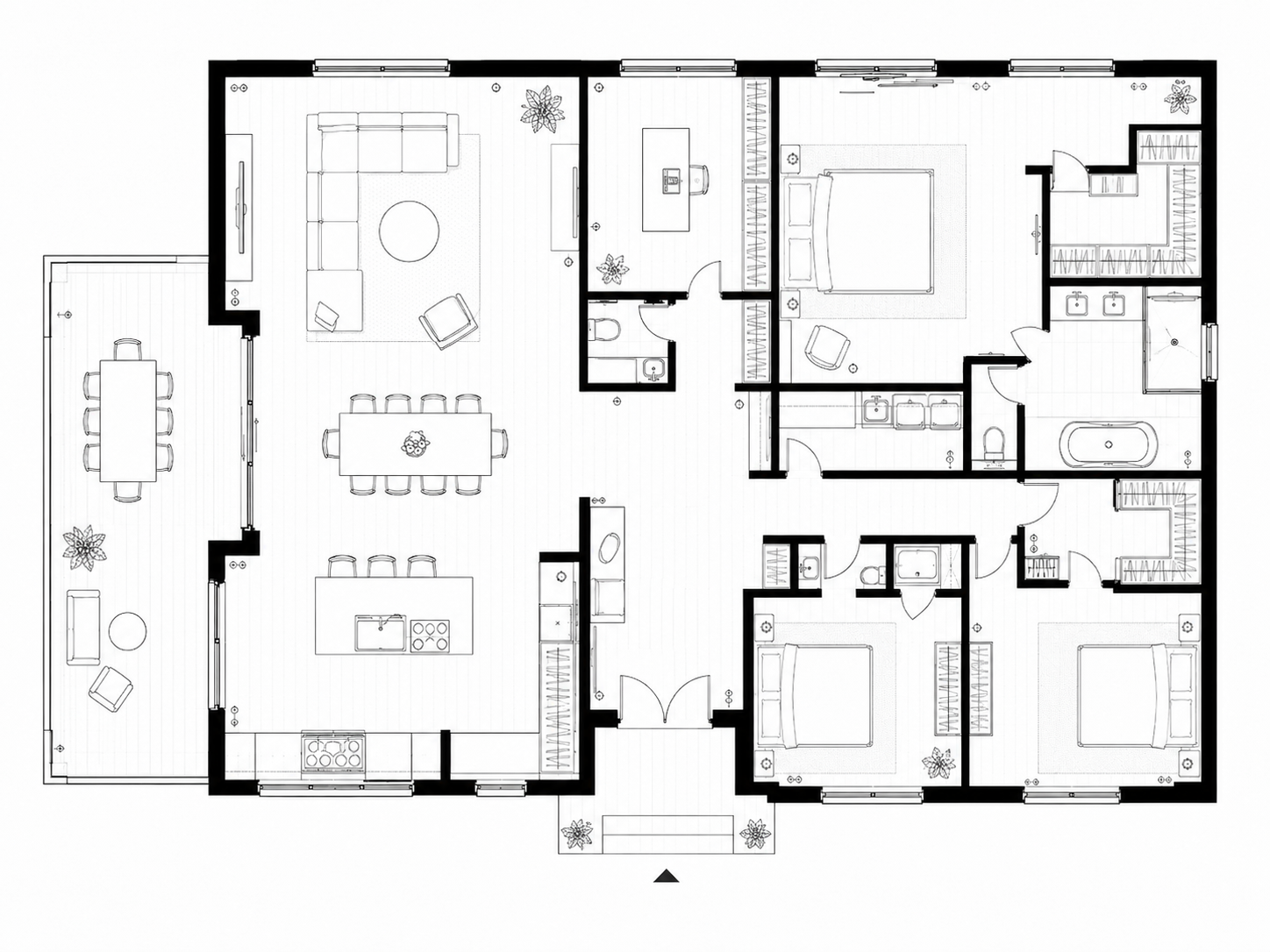 Планировка дома 250 м²