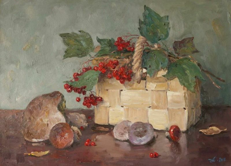 Лукошко с грибами