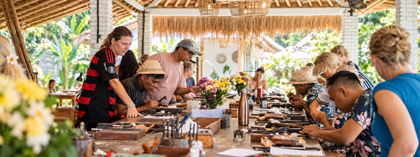 Balinese silversmiths' village