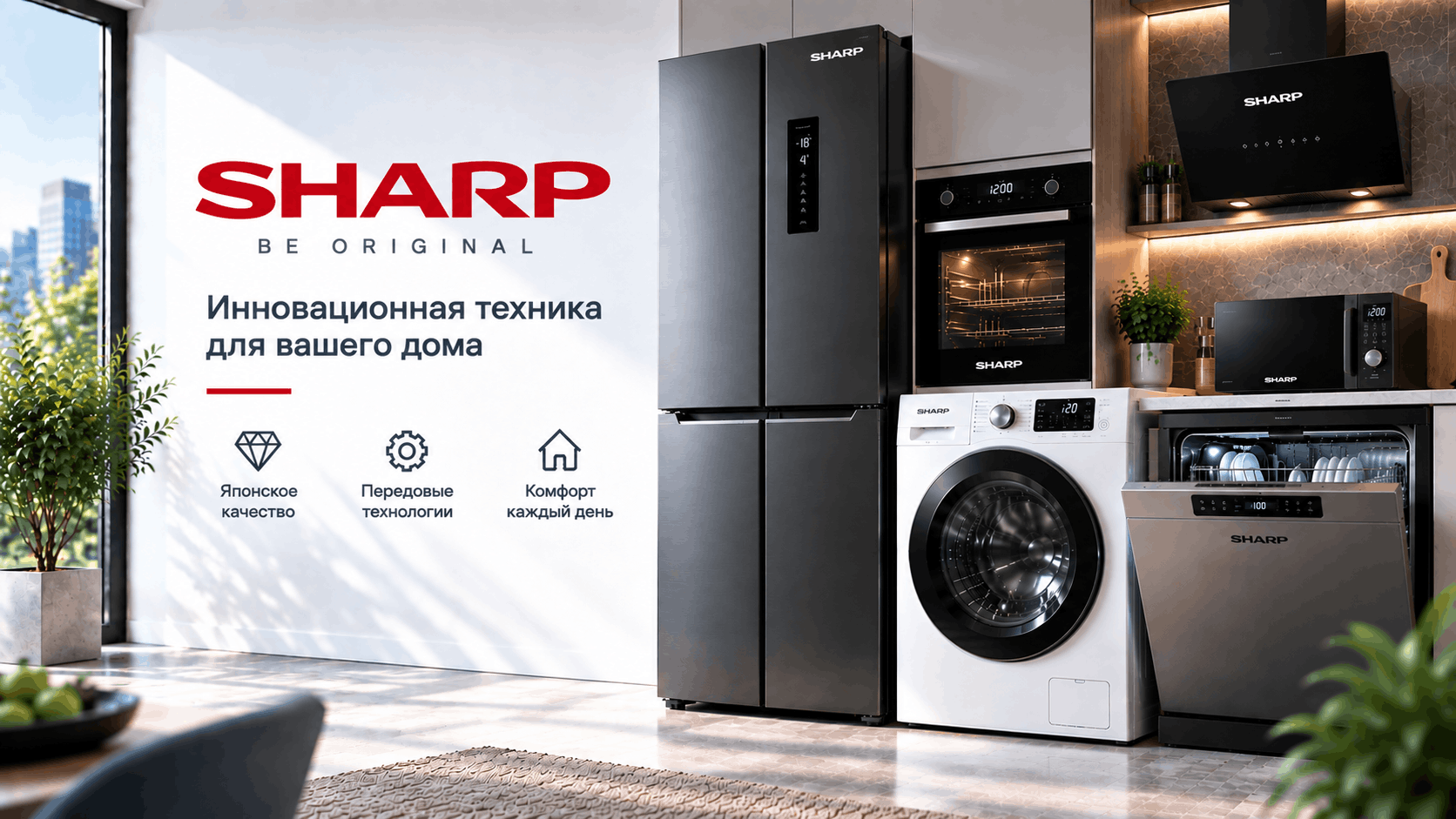 Ремонт бытовой техники Sharp в Челябинске