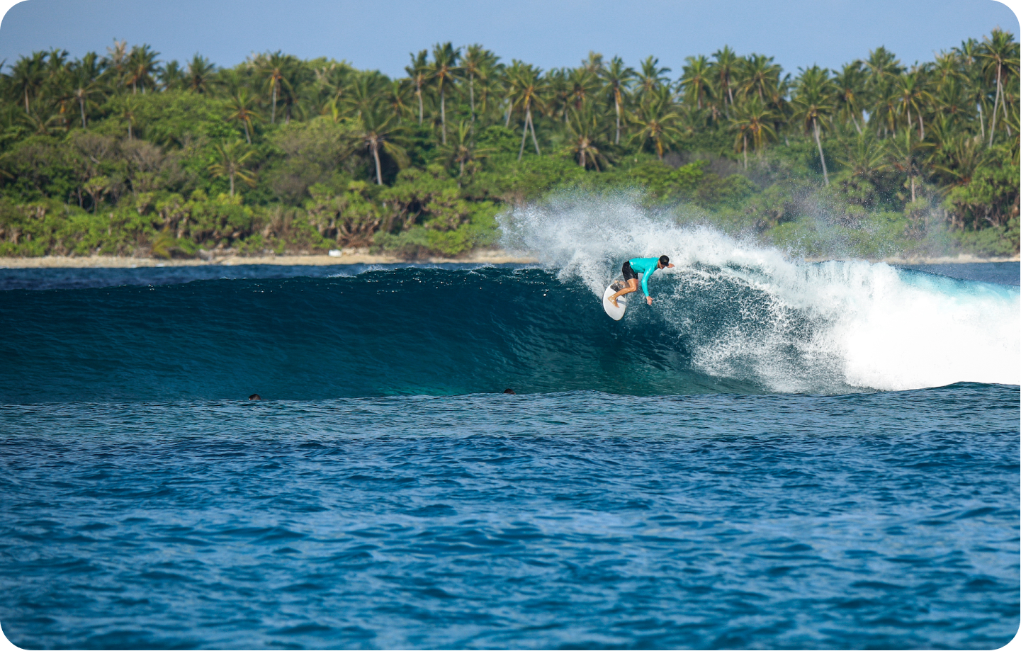 Surfing safari in the Maldives on the Central atolls, Sparsely populated waves, the wild part of the Maldives will give an unforgettable experience.