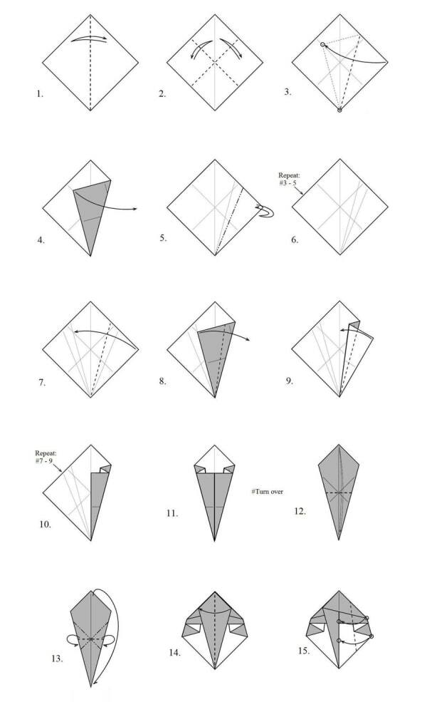 Как сделать нож из бумаги оригами