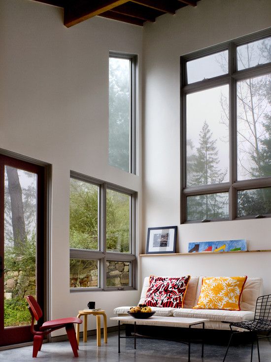 пвх окна в интерьере