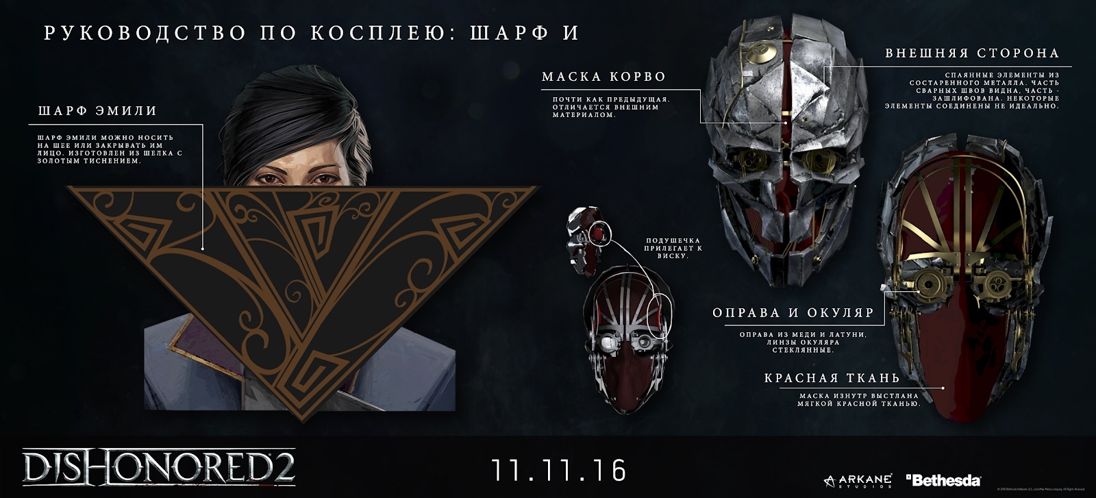 Дизайн костюмов в Dishonored. Что одежда может рассказать о героях и их  мире.