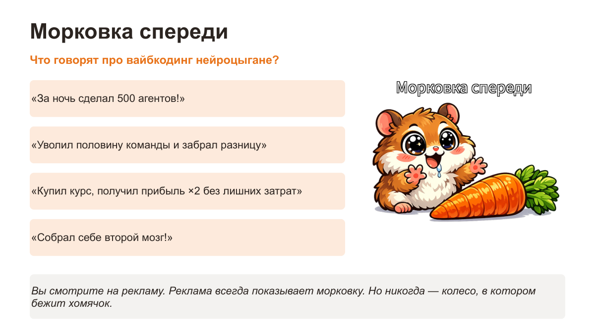 Морковка спереди