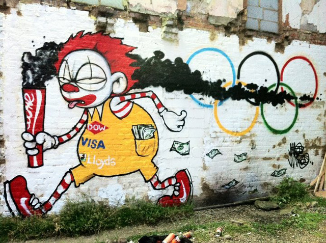 Уличное искусство, посвященное Олимпийским играм в Лондоне