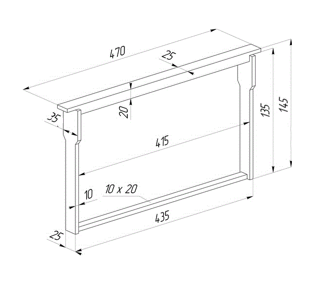 Размер рамки дадан для пчел чертежи и размеры