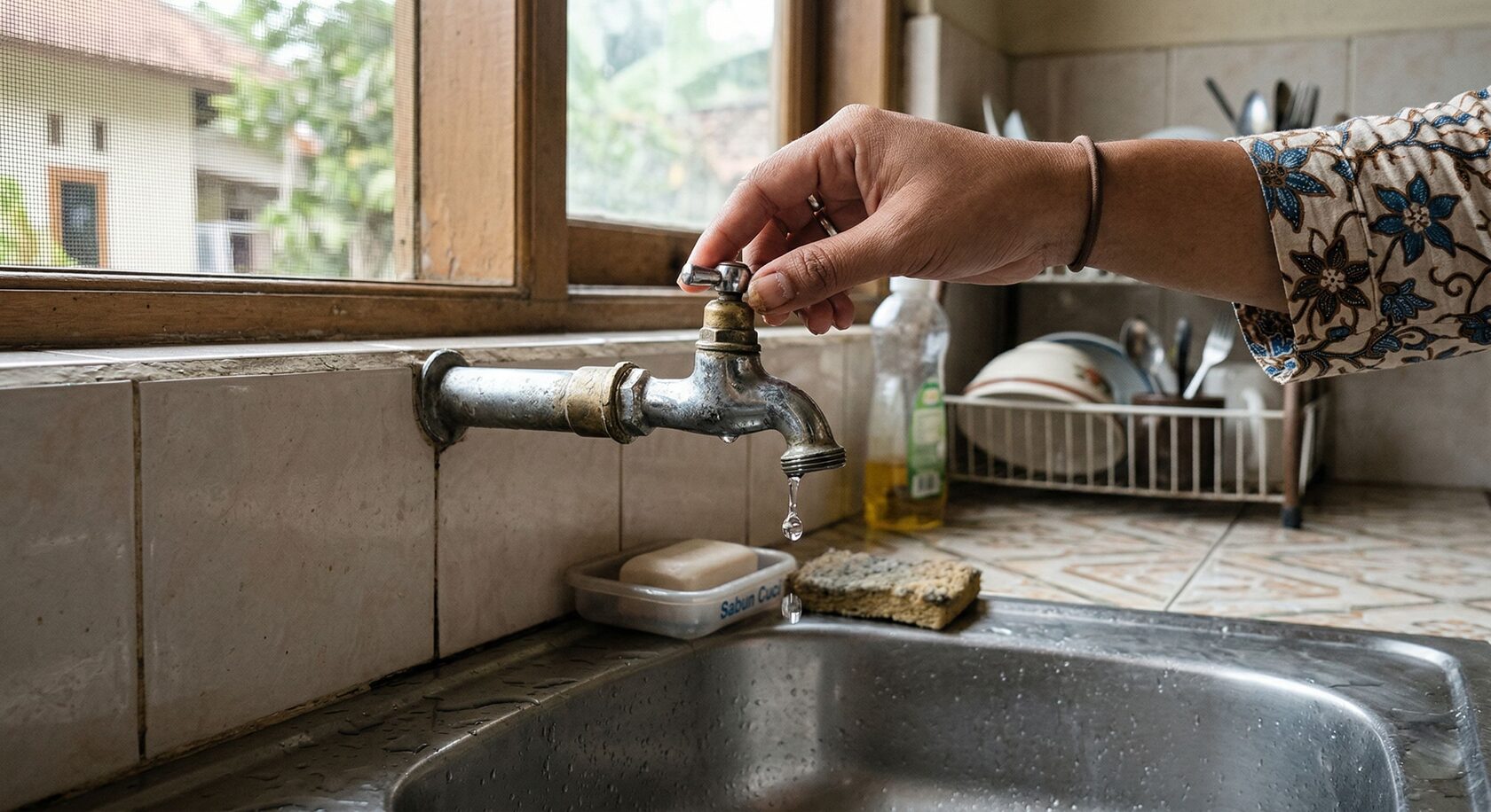 Keran bocor kecil yang bikin tagihan air boros