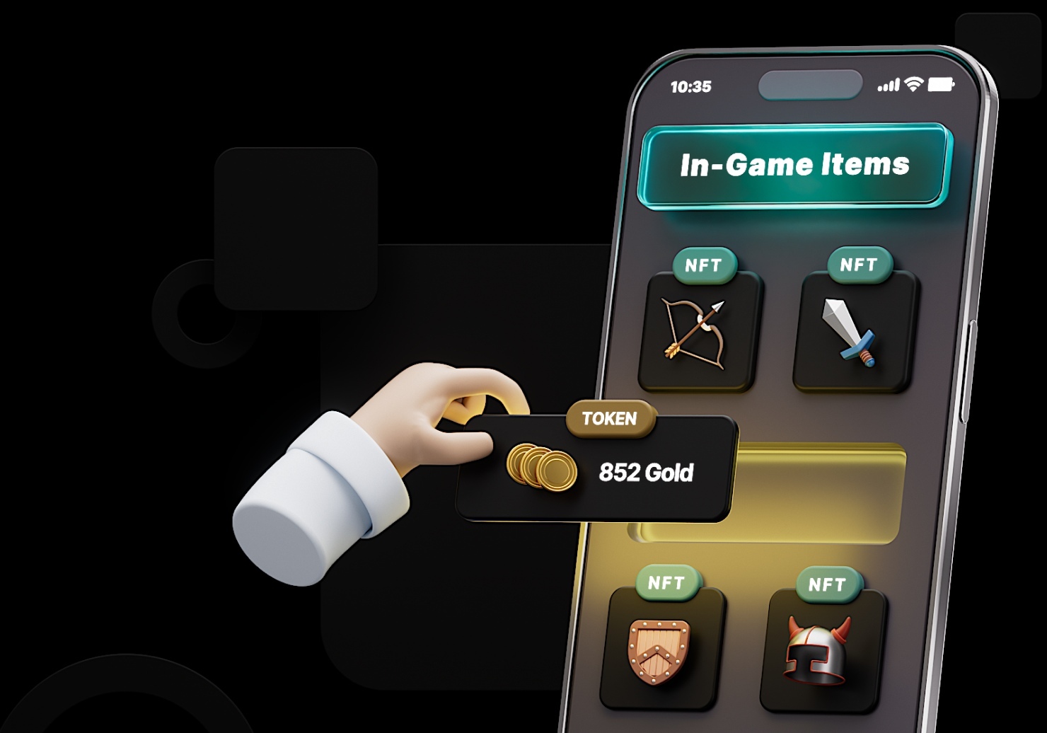 NFTS and fungible tokens for video game players