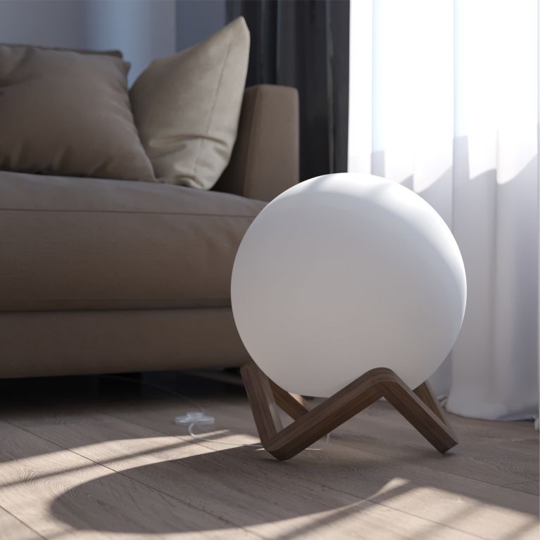 Светильники на деревянных подставках