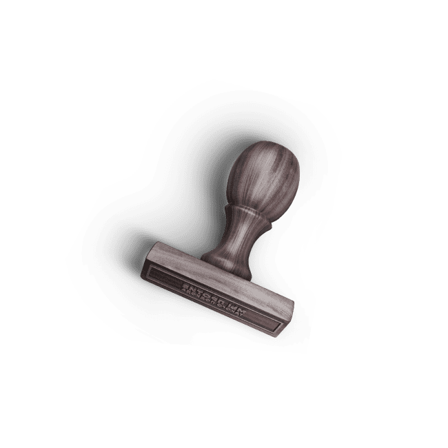 Штамп коричневый