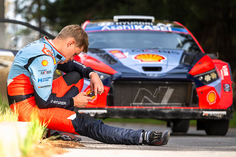 Гонщик Hyundai Motorsport Отт Тянак, Hyundai i20 N Rally1 (ALZ WR 914), ралли Чили 2025 / Фото: Jaanus Ree / Red Bull Content Pool