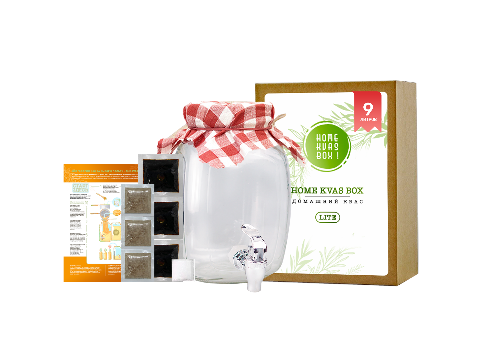 Набор Чайный гриб в KOMBUCHA BOX