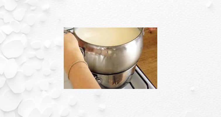 Приготовление творога из молока и кефира: шаг 3