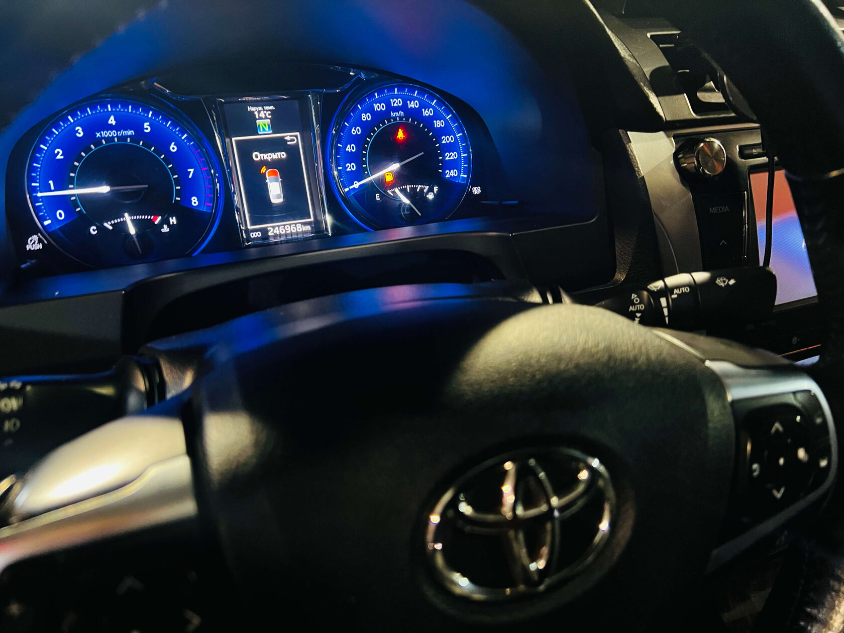 Toyota Camry V50 после замены антифриза