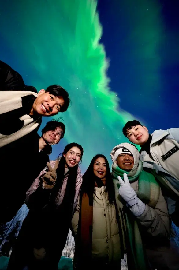 Northern lights over Teriberka