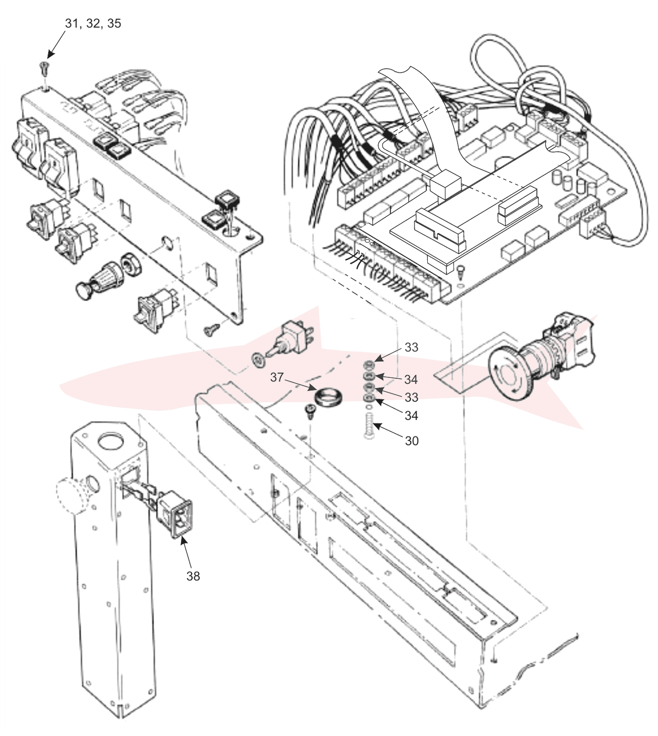 Morgana Documaster 7-05-06 Services 50Hz — Electrics — схема деталей, Вид 2