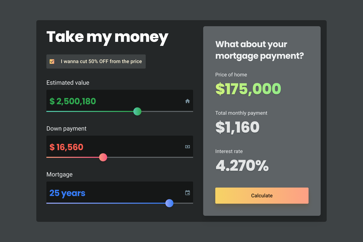 figma web ui kit dark design theme