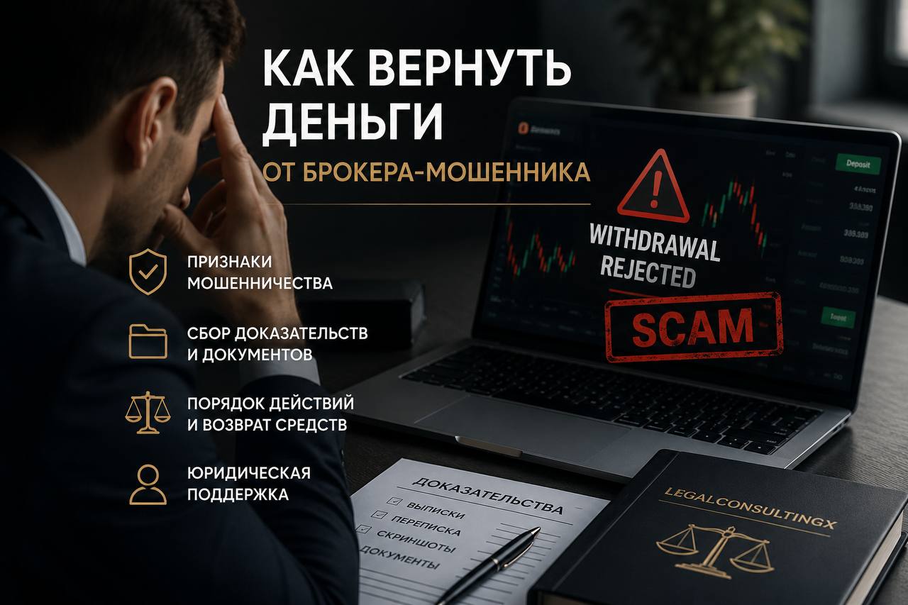 Как вернуть деньги от брокера-мошенника: сбор доказательств анализ документов и юридическая поддержка