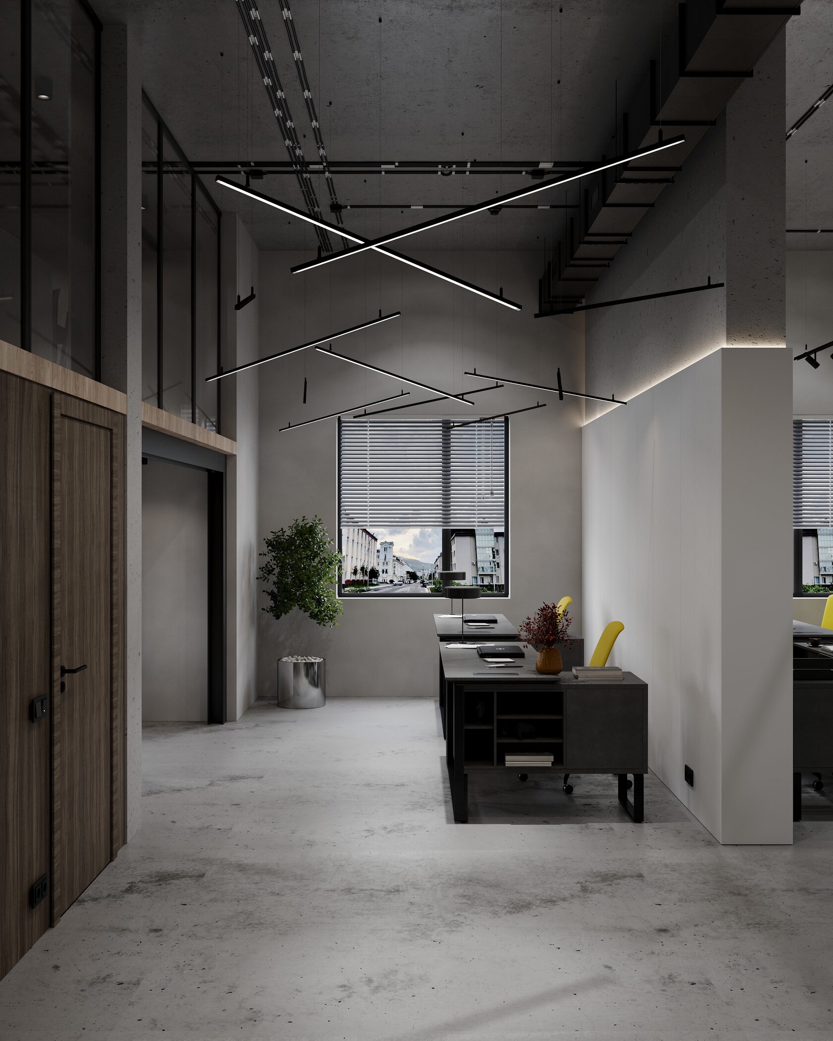 второй свет в офисе 