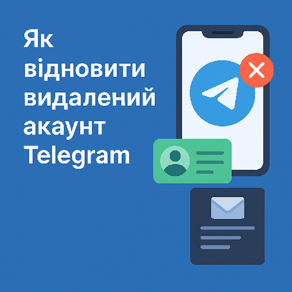 Як відновити видалений акаунт Telegram