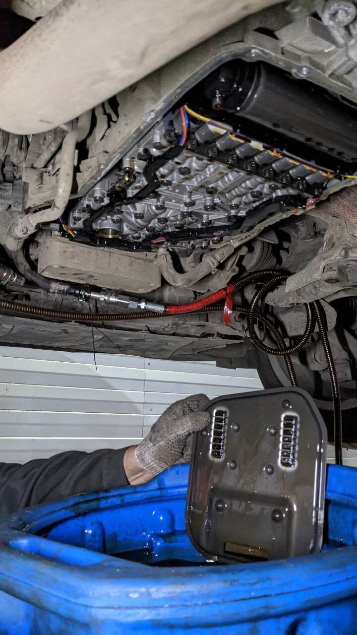 Замена фильтра АКПП Audi A8