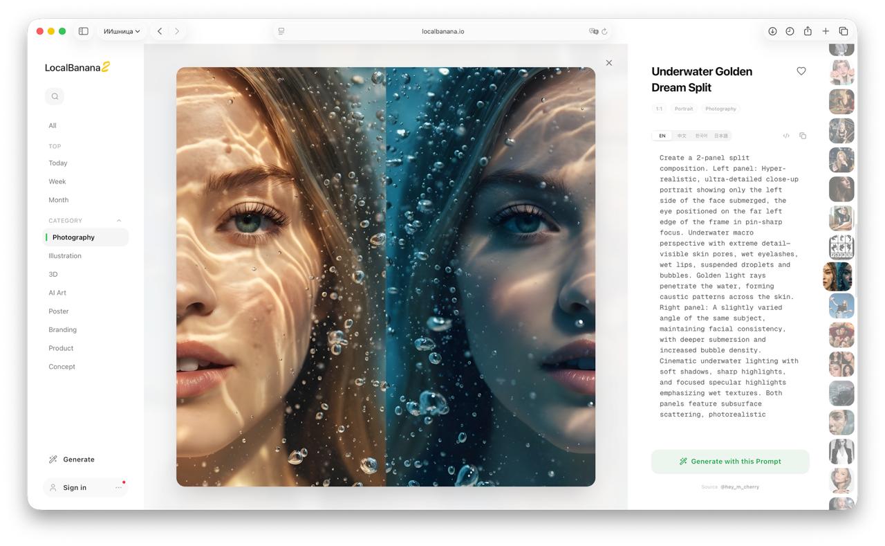 База промтов для Nano Banana в стиле Pinterest