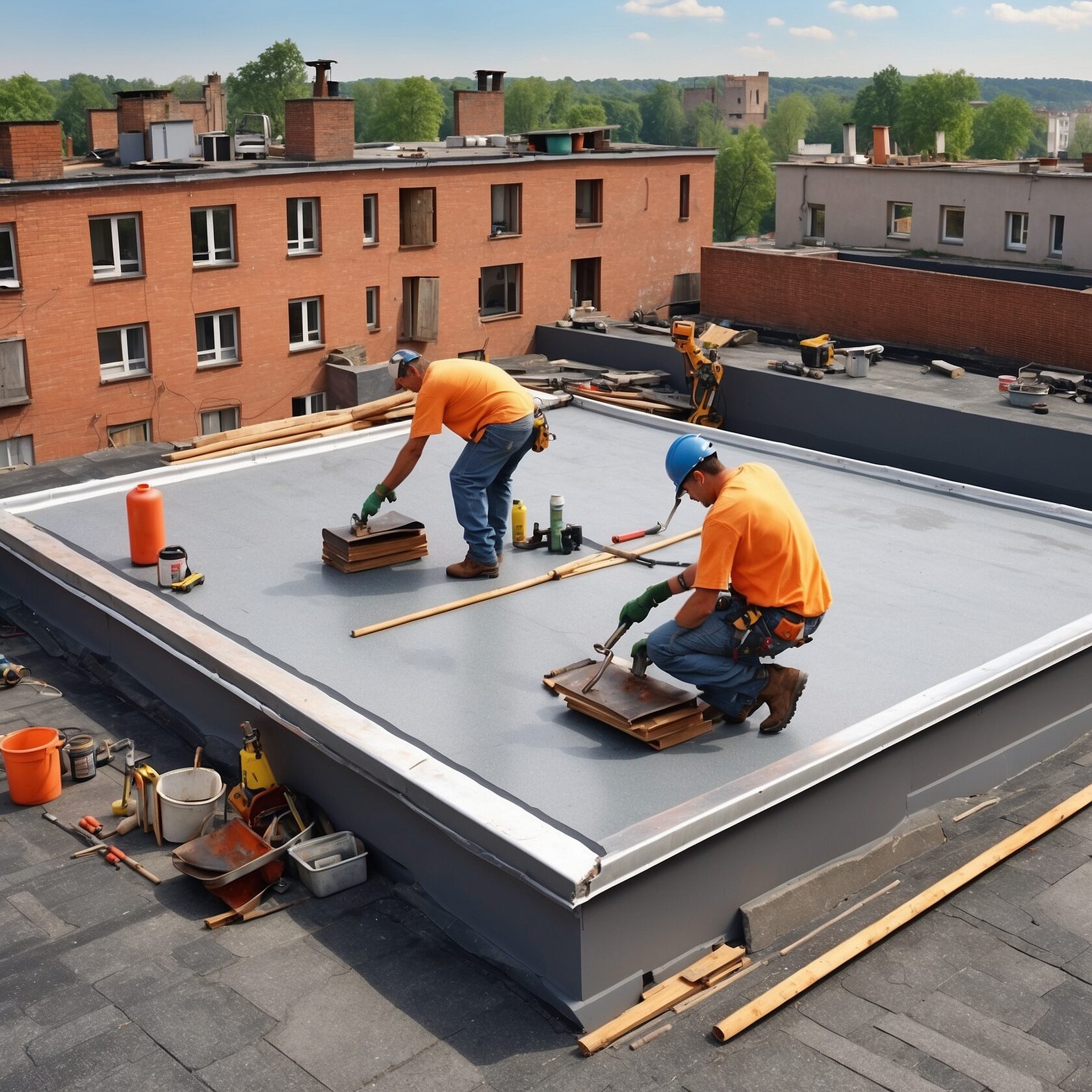 Работы по текущему ремонту мягкой кровли