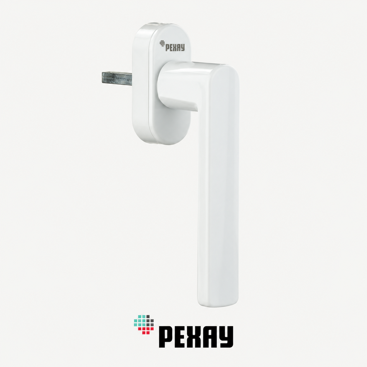 Белая оконная ручка REHAU для ALBA