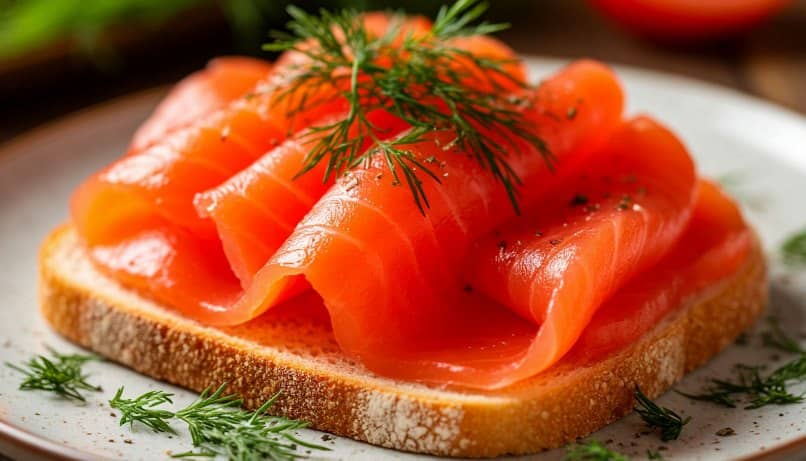 форель соленая с коньяком