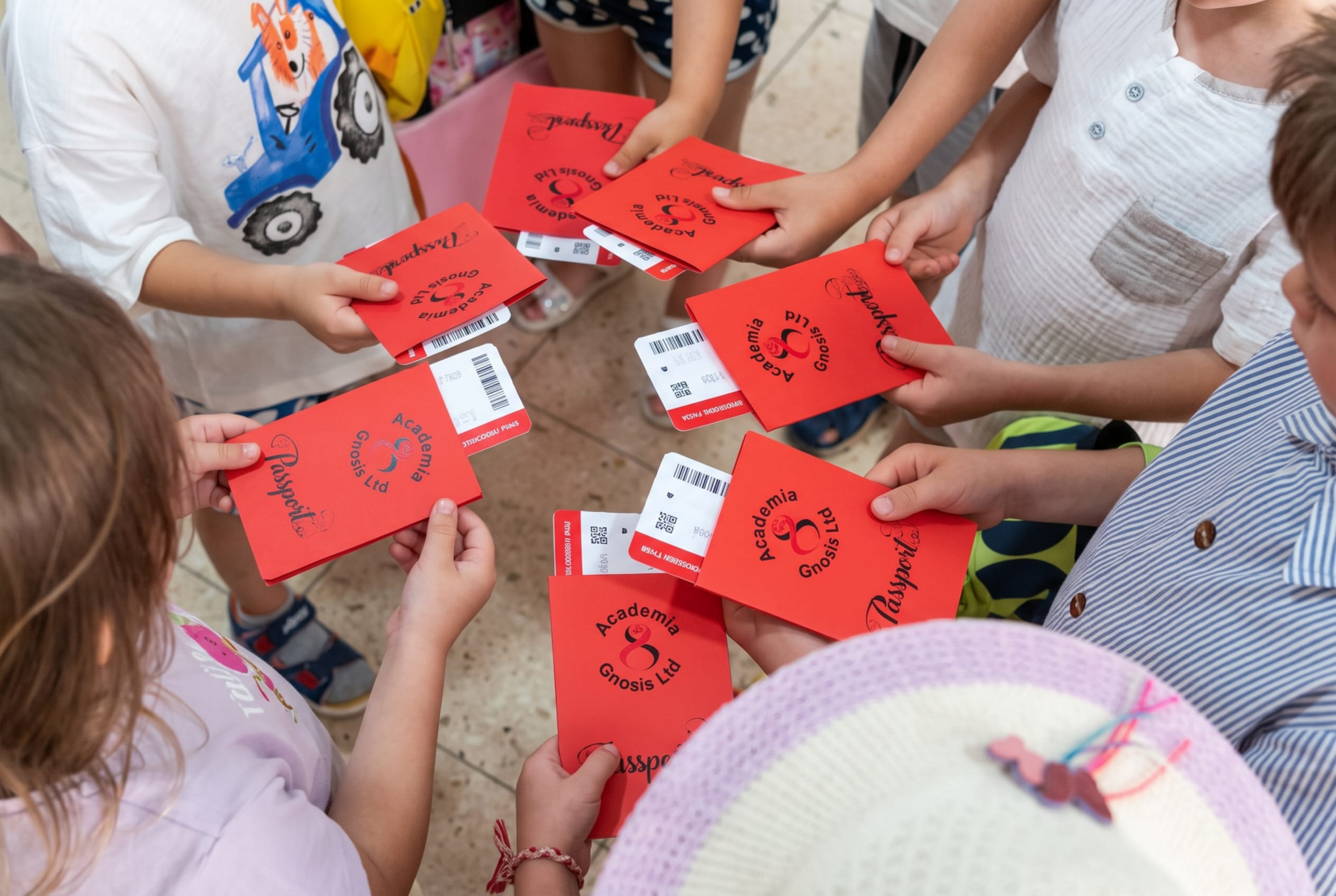 Kids studying languages together