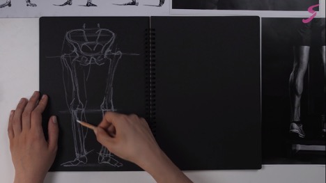 Как нарисовать ногу человека