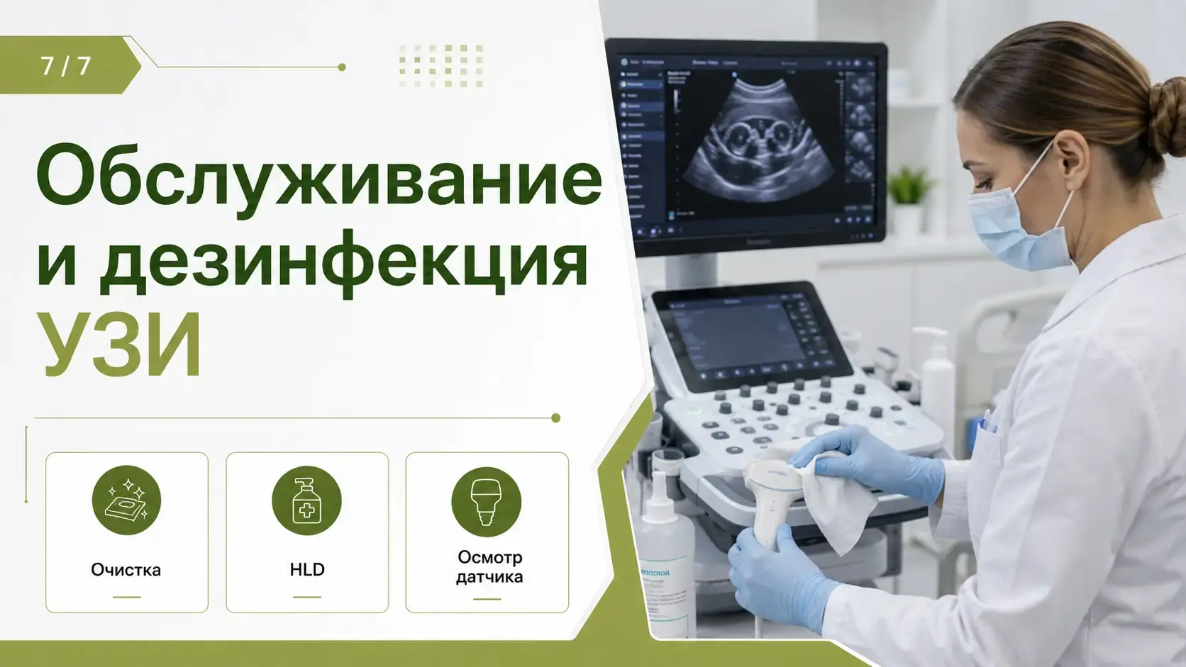 Обслуживание и дезинфекция УЗИ-аппарата: как защитить датчики и качество диагностики