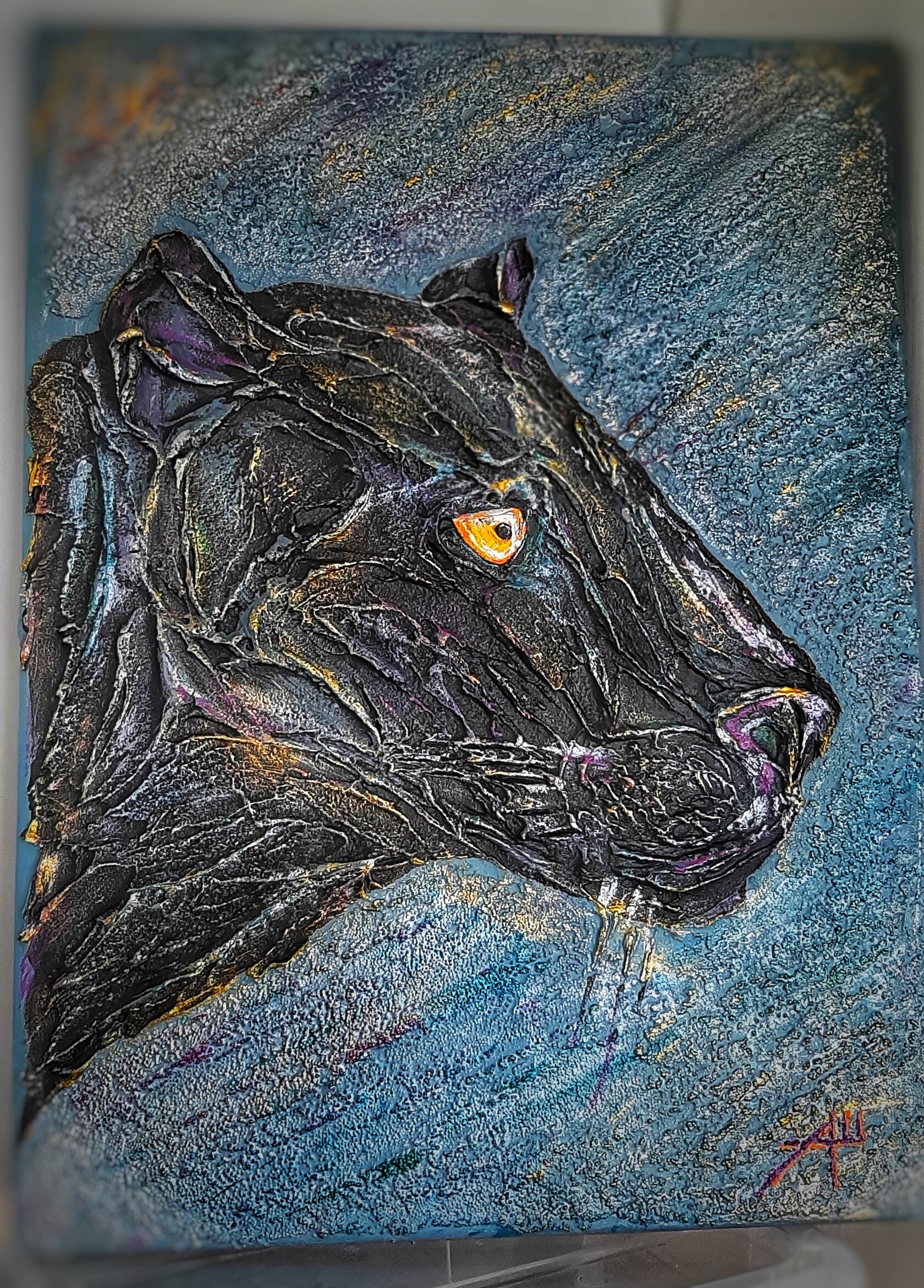 Картина черная пантера 6