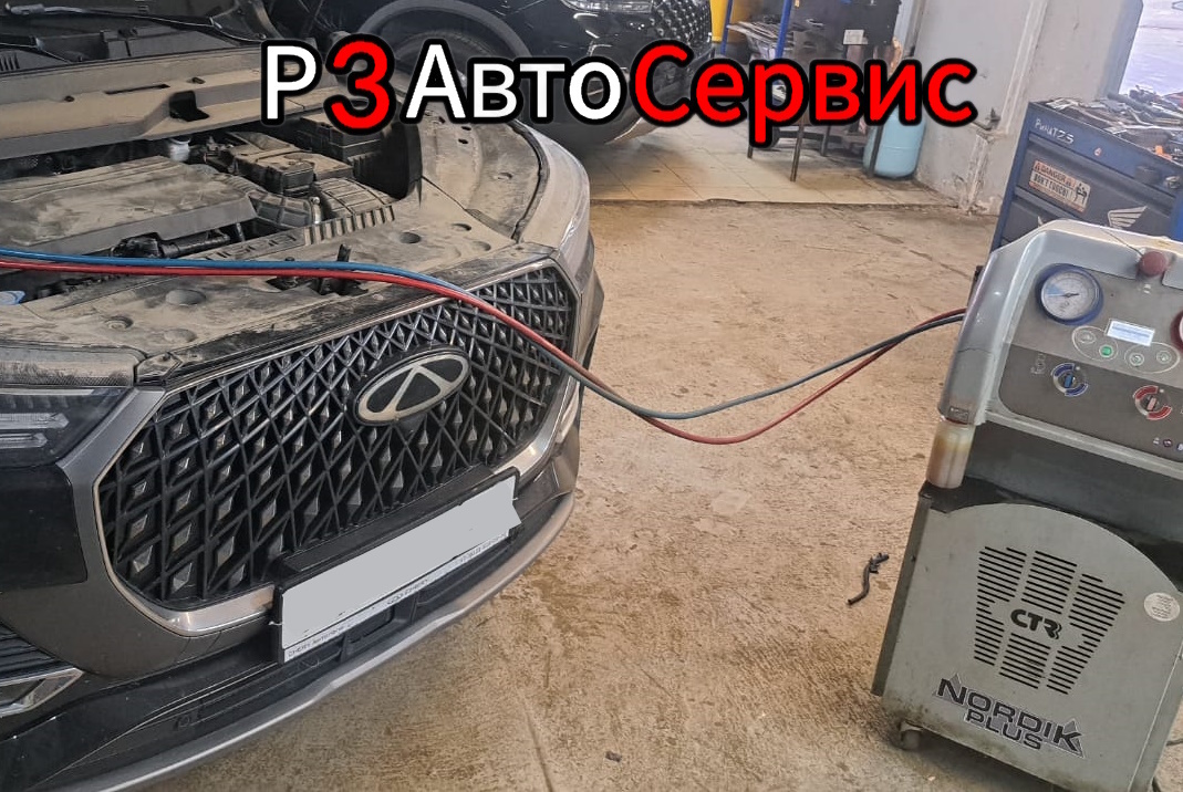 Chery Tiggo 8 Pro 2023 г.в. Отключение заднего контура системы кондиционерования. Р3 Автосервис. 📍 Колпино, Рабочий пер. 3 🛠Проделанная работа: 🔧Отключение заднего контура системы кондиционерования.