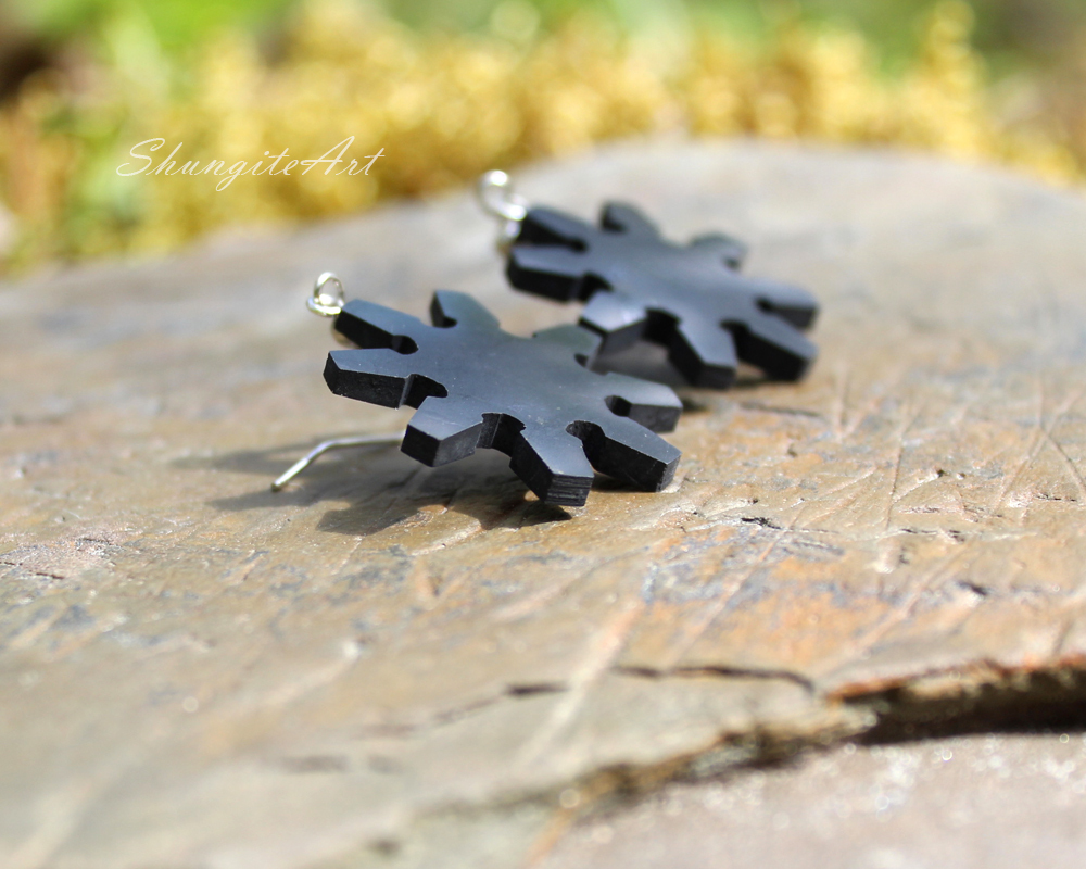 Серьги из шунгита — идеальное сочетание стиля и заботы