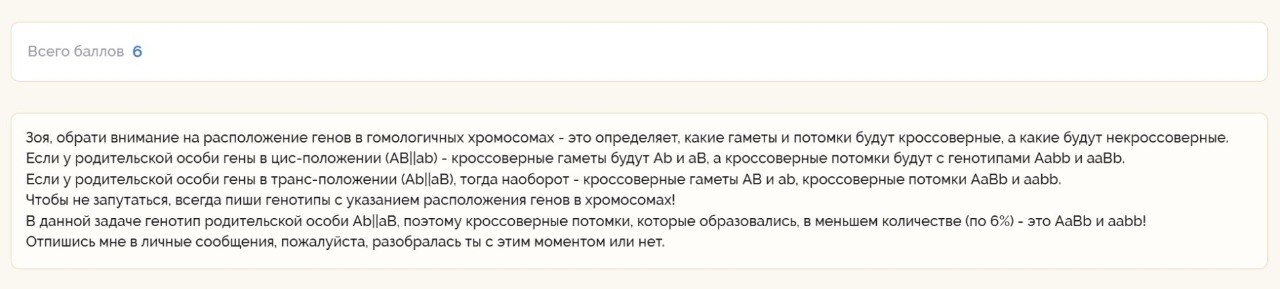 Итоговый балл за работу