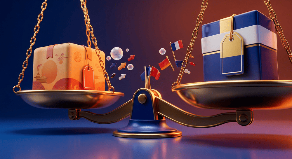 Весы с товарами IKEA из Китая и Европы по разным ценам