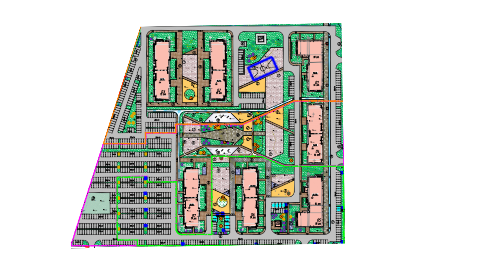 План застройки жилого комплекса Семья