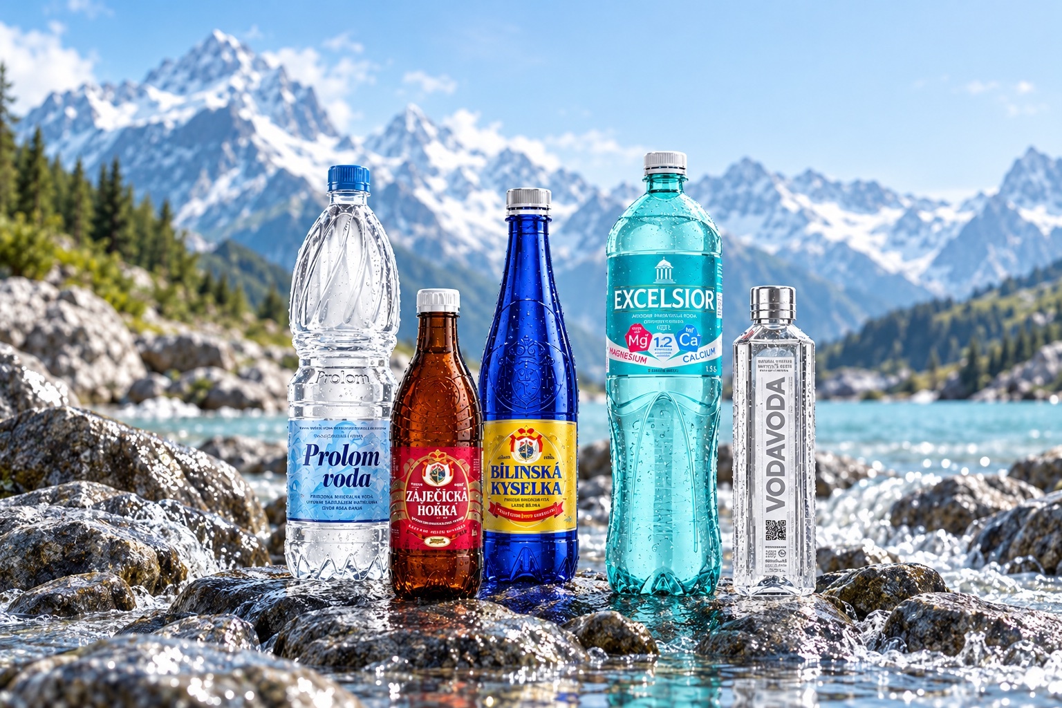 Минеральные воды — иллюстрация проекта Minervoda.ru