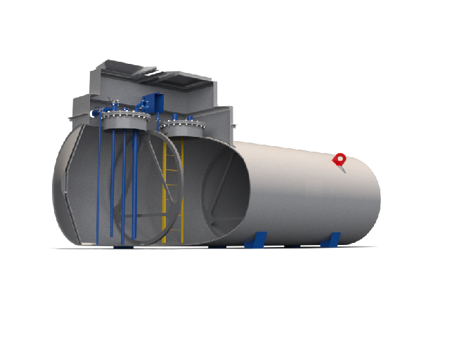 Топливные резервуары ПНСК. Резервуарное оборудование для нефтебаз. РГСП-50. Резервуарный парк для нефтепродуктов v=25,0м³ (38шт).