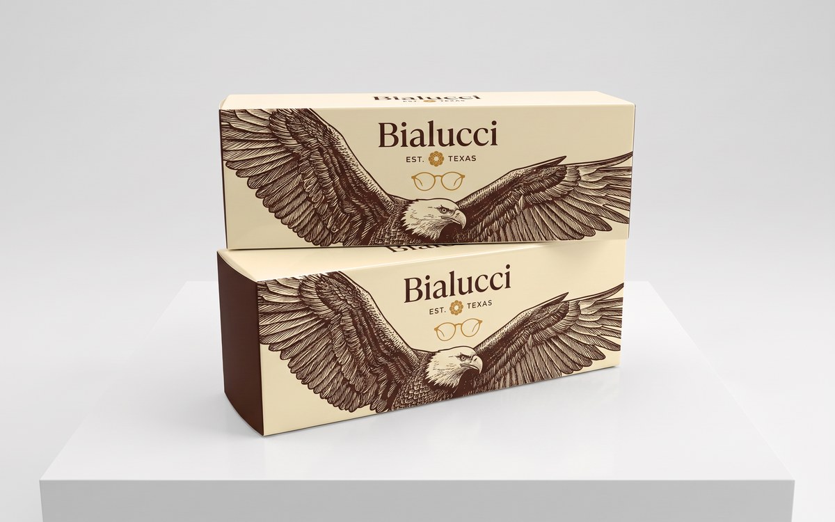 Упаковка Bialucci с гравюрой орла