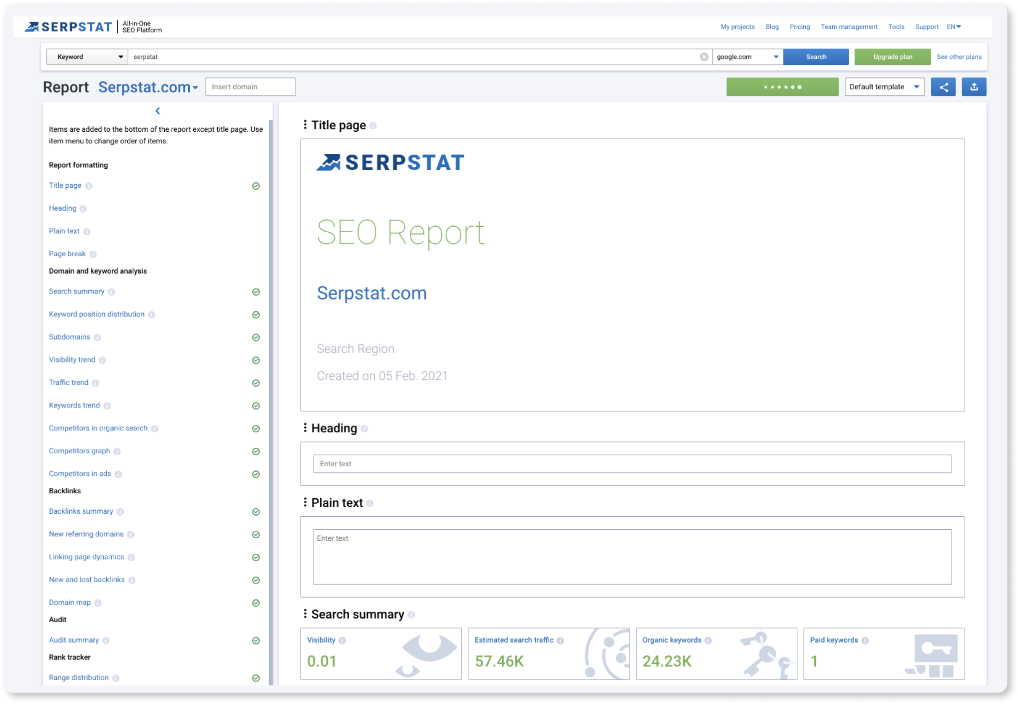 Request Your Personal Demo To Discover More Tools Of Serpstat 16261788533266