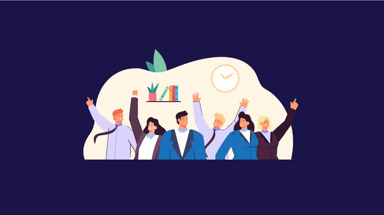 Команда обсуждает итоги оценки службы управления персоналом