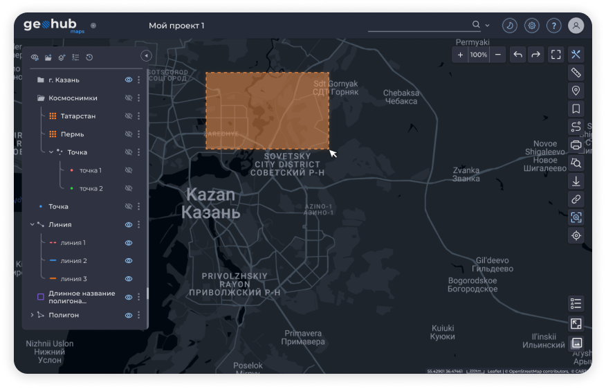 Geohub — Современная веб-ГИС для ваших задач