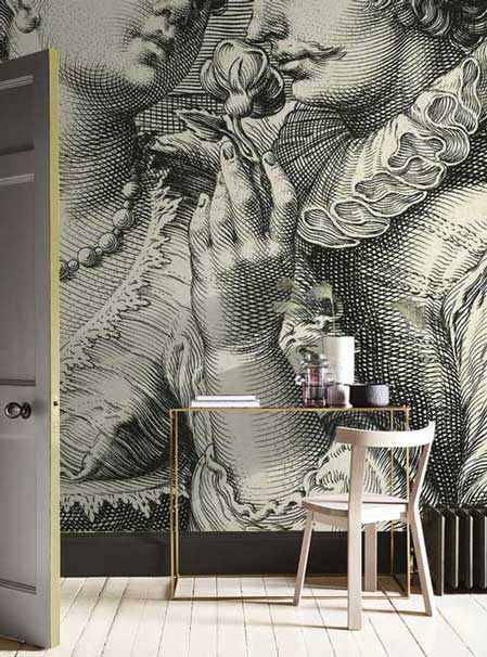 Роспись стен в стиле гравюра , Роспись стен гравюра