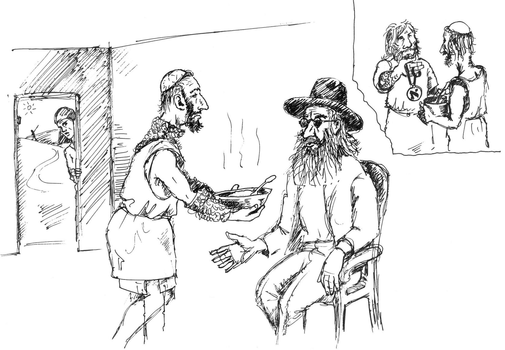 Благословения Яакова  (иллюстрация художника Йосифа Лихтарева)