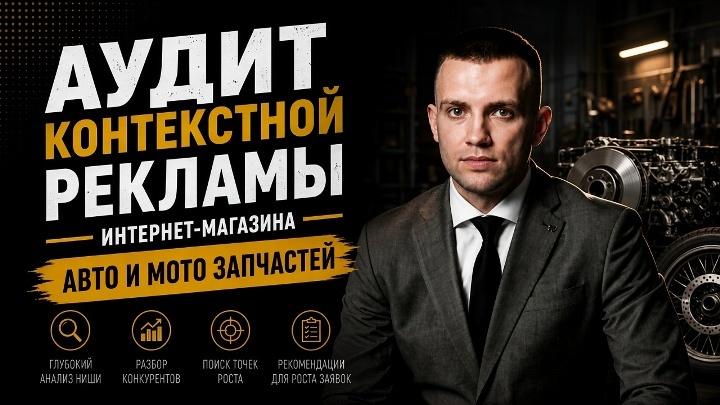 Аудит контекстной рекламы интернет-магазина авто и мото запчастей