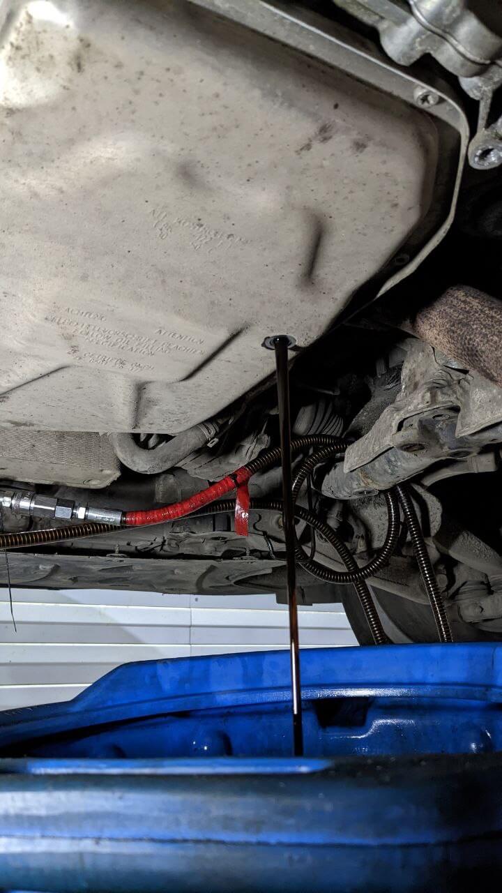 Слив масла из АКПП ZF 8hp55