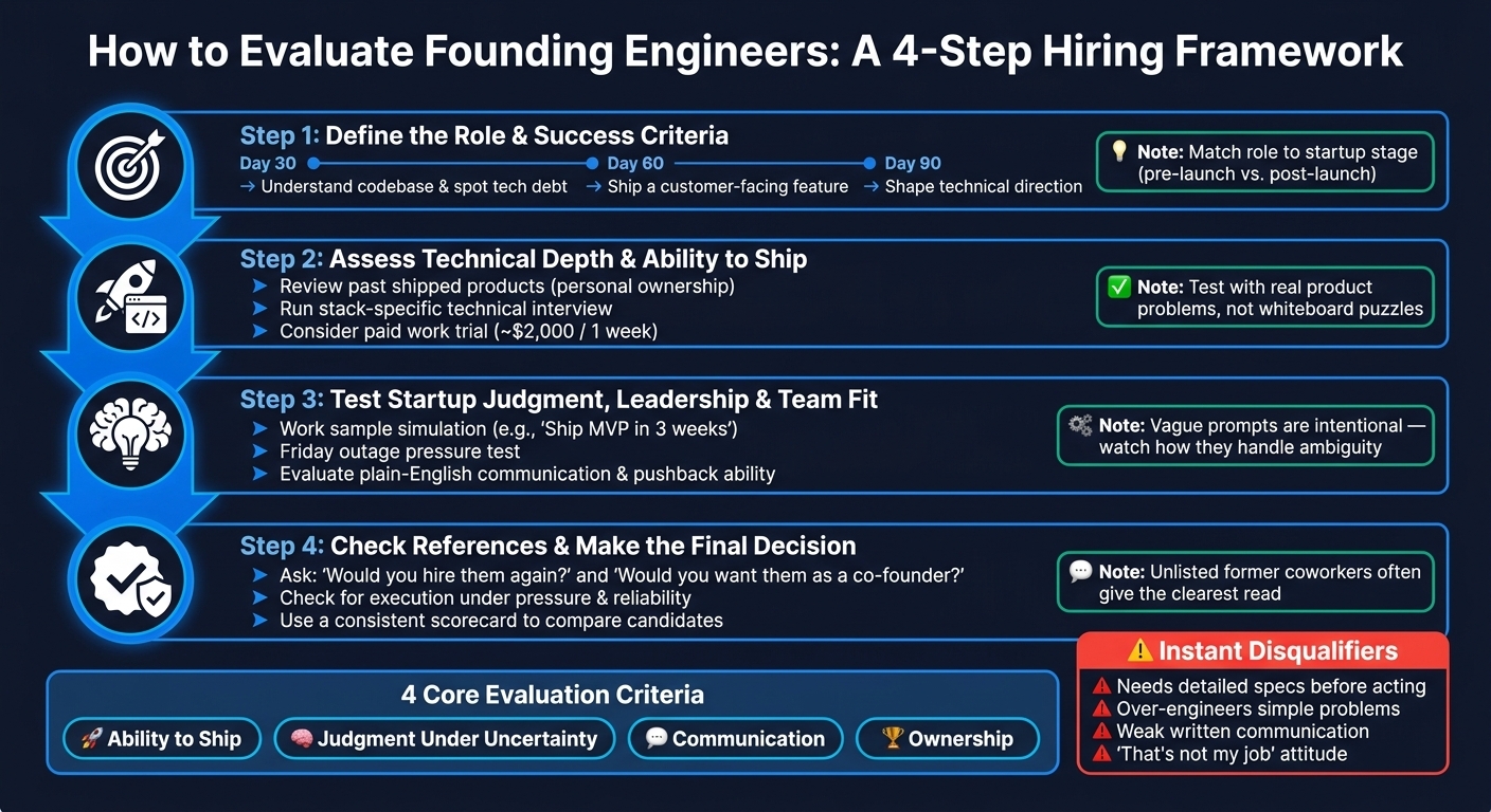How to Evaluate Founding Engineers: A 4-Step Hiring Framework